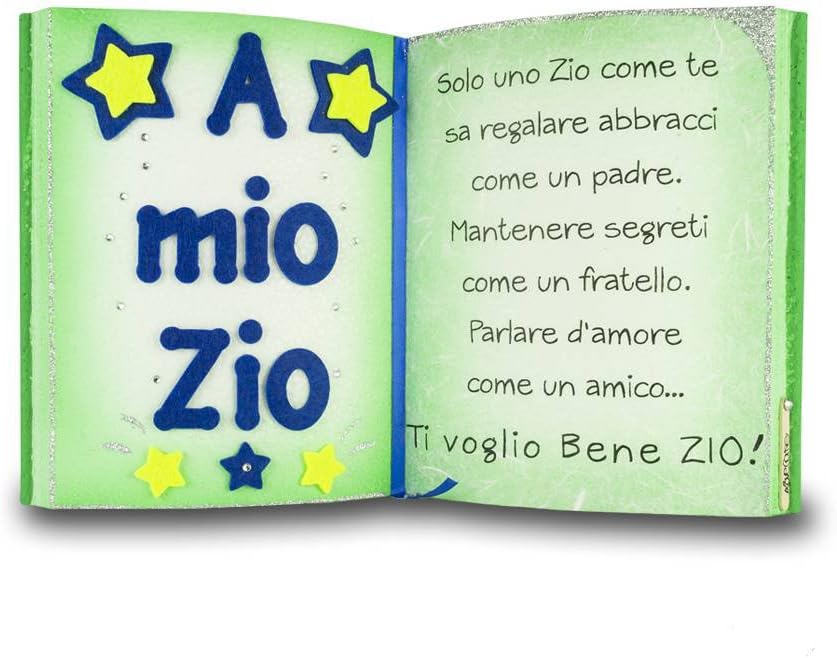 A Mio Zio Libro Decorativo Dediche Del Cuore Lovecake Regalo Originale Elemento D Arredo Realizzato Artigianalmente Amazon It Casa E Cucina