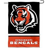 WinCraft Cincinnati Bengals Bengal Head Logo Garden Flag Double Sided Banner