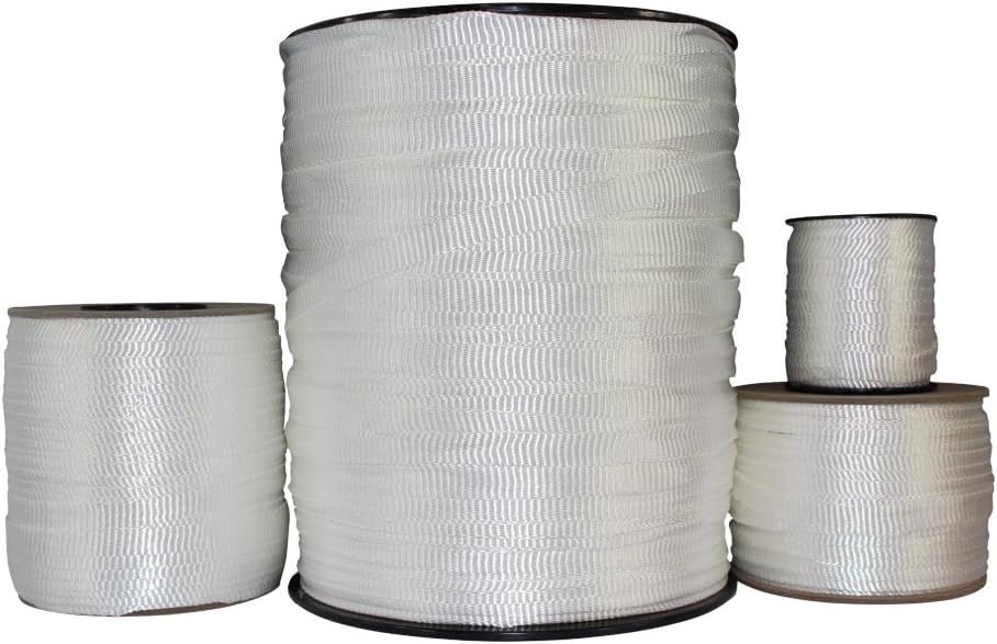 SGT KNOTS Polyester Pull Tape Professional Flat Rope for Crafting