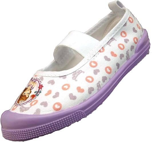 Amazon ディズニー ちいさなプリンセス ソフィア 紫 7263 キャンバス バレエシューズ 上履き キッズ スクール 上履き