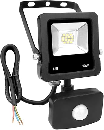 LE Foco Proyector Led exterior con Detección de Movimiento, 10W ...