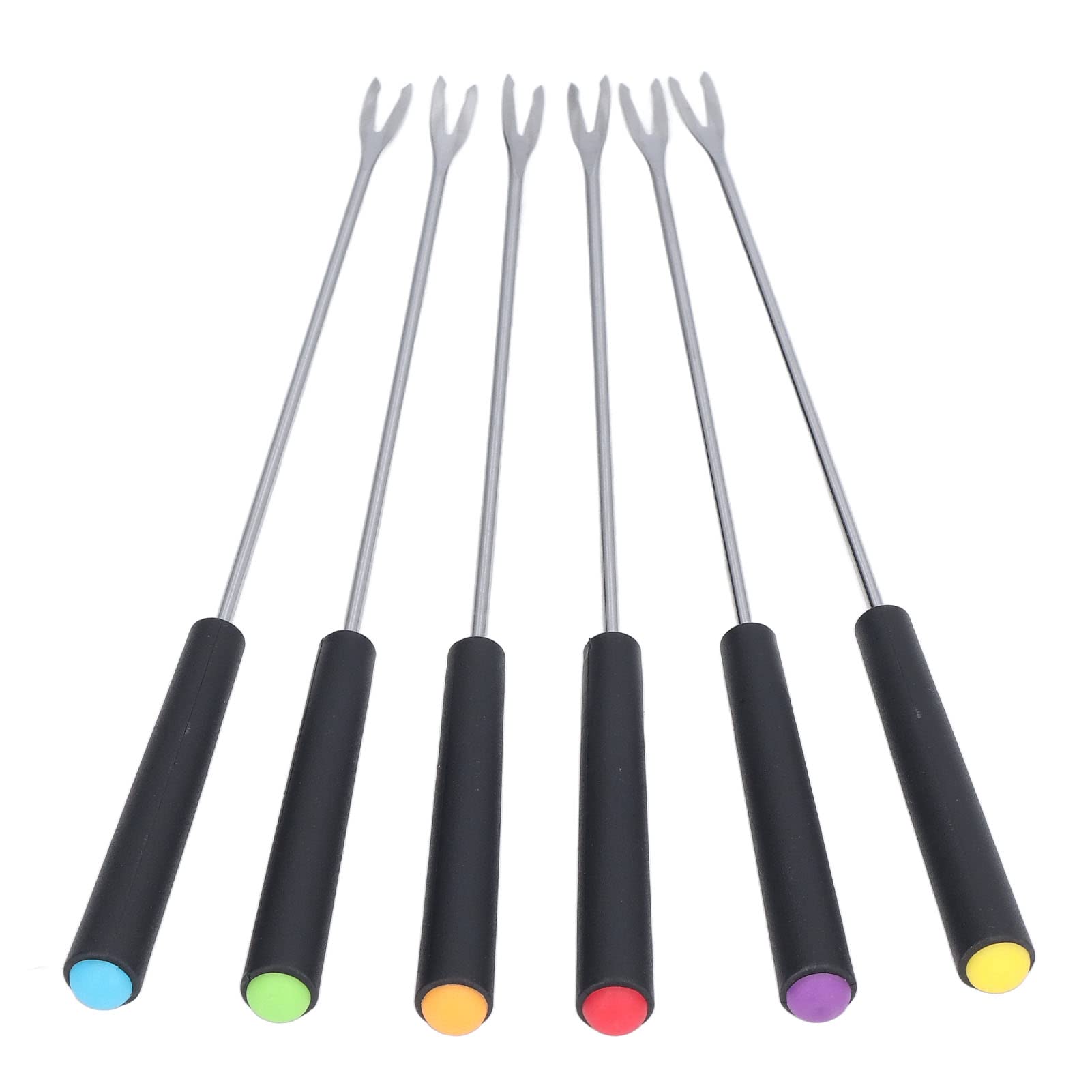 6pcs 9.1 Inch Fondue Sticks Fondue Forks Fondue Stainless Steel Resistant Long Forks for Cake Chocolate Fruits Cheese Fondue Stainless Steel Fondue