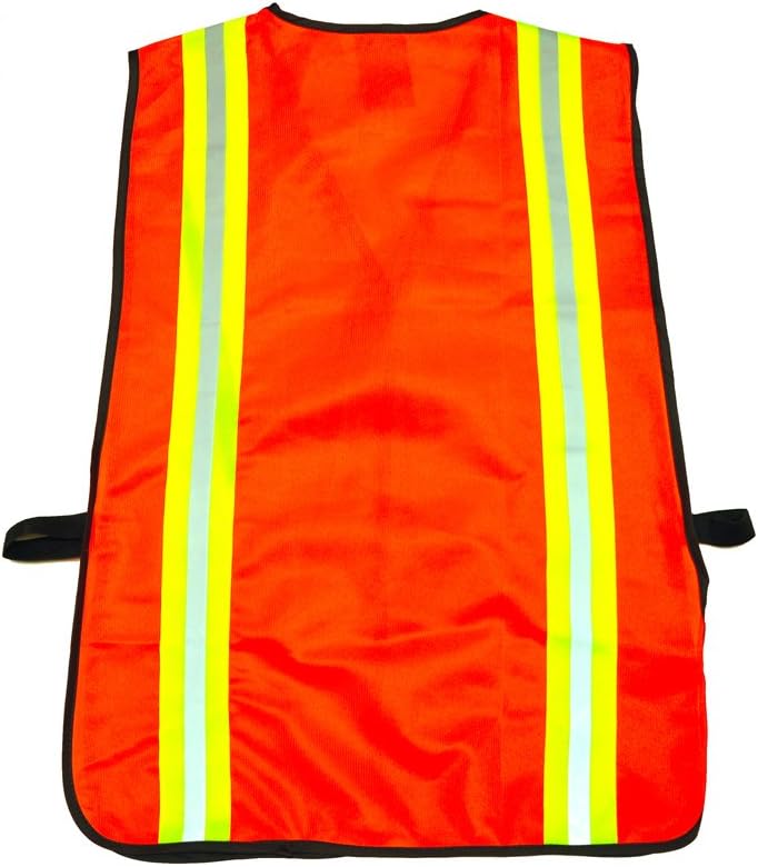 G & F 41113 Industrial Safety Vest with Reflective Stripes, Neon Orange - Safety Vest For Women - 