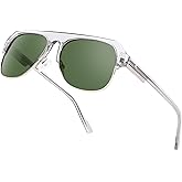 BIRCEN Acetate Polarized Sunglasses for Men: Classic Metal Frame Club Sun Glasses UV Protection for Driving Vacation Golf