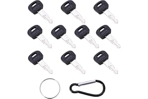 Aree 10PCS Kubota Key 459A RC411-53933 RC461-53930 Replacement for Ku-bota Mini Excavator Backhoe Skid Steer Track Loaders KX91-3 U15 U17 U25S U35 L39 L45 L47 L48 SVL75 SVL90 (10 Kubota Keys)