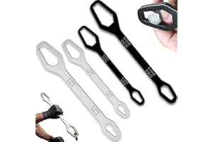 Universal Adjustable Double Ended Wrench, Double-Head Self-Tightening Adjustable Wrench, for 8mm-22mm Nuts, Multi-Function Wr