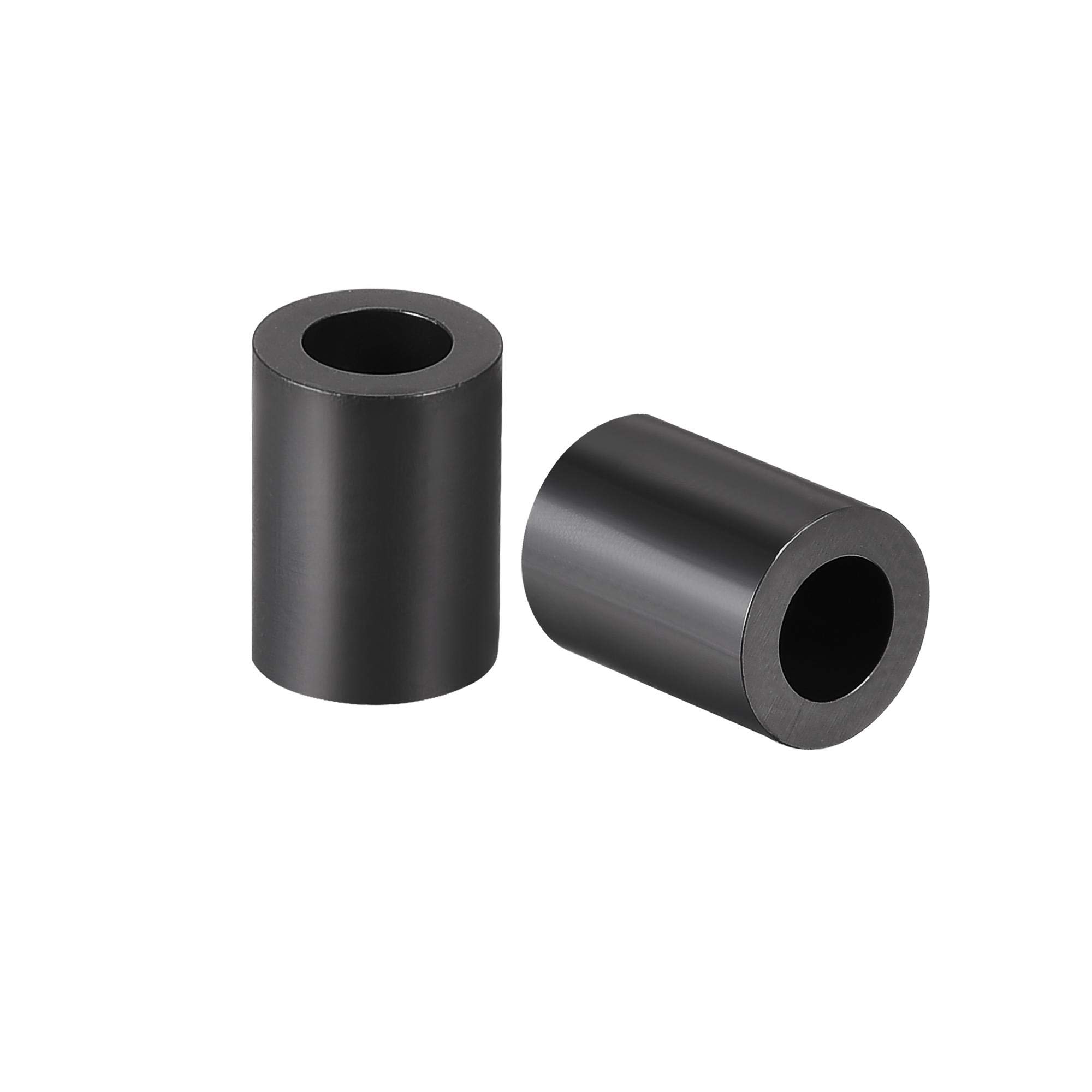 sourcing map Nylon Round Spacer Washer 4.2mm ID 7mm OD 10mm Height for M4 Screws Black 300Pcs