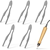 DIYEH 5pcs Pyrography Tips, Replacement Wire Nibs for Burning Tools | Fine Detail Nibs for Craft Projects, Lettering, Shading and DIY Artwork With High Temperature Resistant Metal