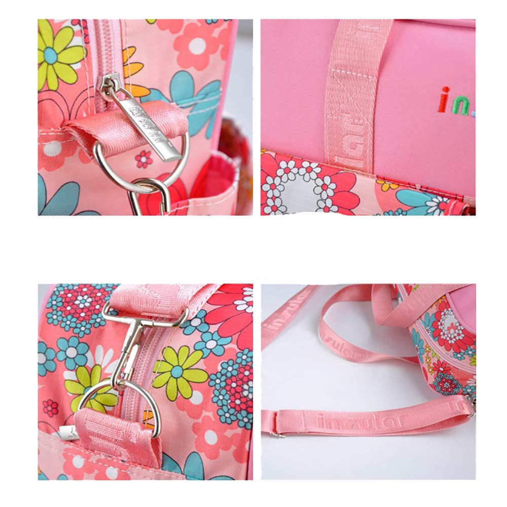 Diaper Bag Women Tote Bag Nylon Nappy Bags Sturdy Shoulder Bag Pregnant Handbag for Traveling Fox