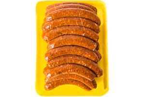 FABRIQUE DELICES Spicy Lamb Sausages - Merguez Sausages - 100% Lamb - Pork-Free - 24 Links