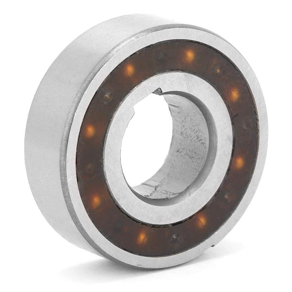 Keenso 1-Way Clutch Bearing, CSK15 Steel 1-Way Bearing Single Column Spherical Raceway Bearing High Speed Miniature Bearing Mechanical Drives