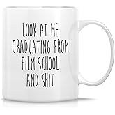 Retreez Funny Film School Graduation Mug - Film School Graduation Gift - 11 Oz Ceramic Coffee or Tea Cup - Humorous Gift for Film Students, Movie Buffs - Graduation, Accomplishment Gift For Men, Women