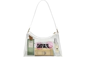 Lackycc Clear Bag for Stadium Events Women's Purse Handbags Small Purse shoulder bag Crossbody Bag