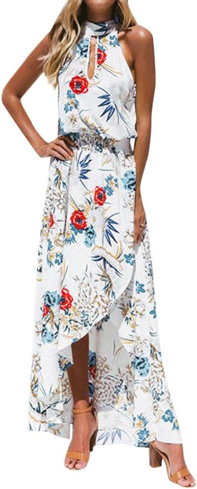 Nevera Womens Holiday Plunge Ladies Maxi Long Summer Floral Print Beach Dress