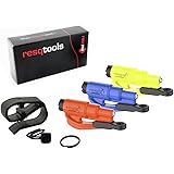 RESQME 05.300.02.05.09 Blue/Orange/Safety Yellow Keychain Car Escape Tool