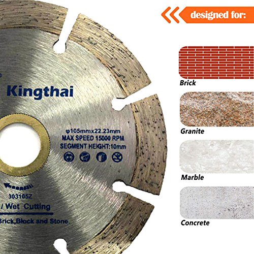 Kingthai 10 Inch Wet Dry Segmented Cutting Concrete Diamond Saw Blade