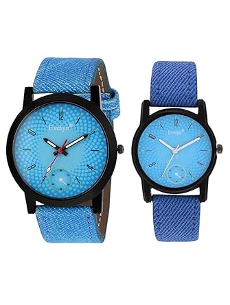 Analog Leather Watches for Lovely Couple -Eve-605-671