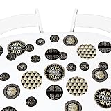 Big Dot of Happiness Roaring 20's - 1920s Art Deco Party Giant Circle Confetti - Jazz 2020 Graduation and Prom Party Decorations - Large Confetti 27 Count