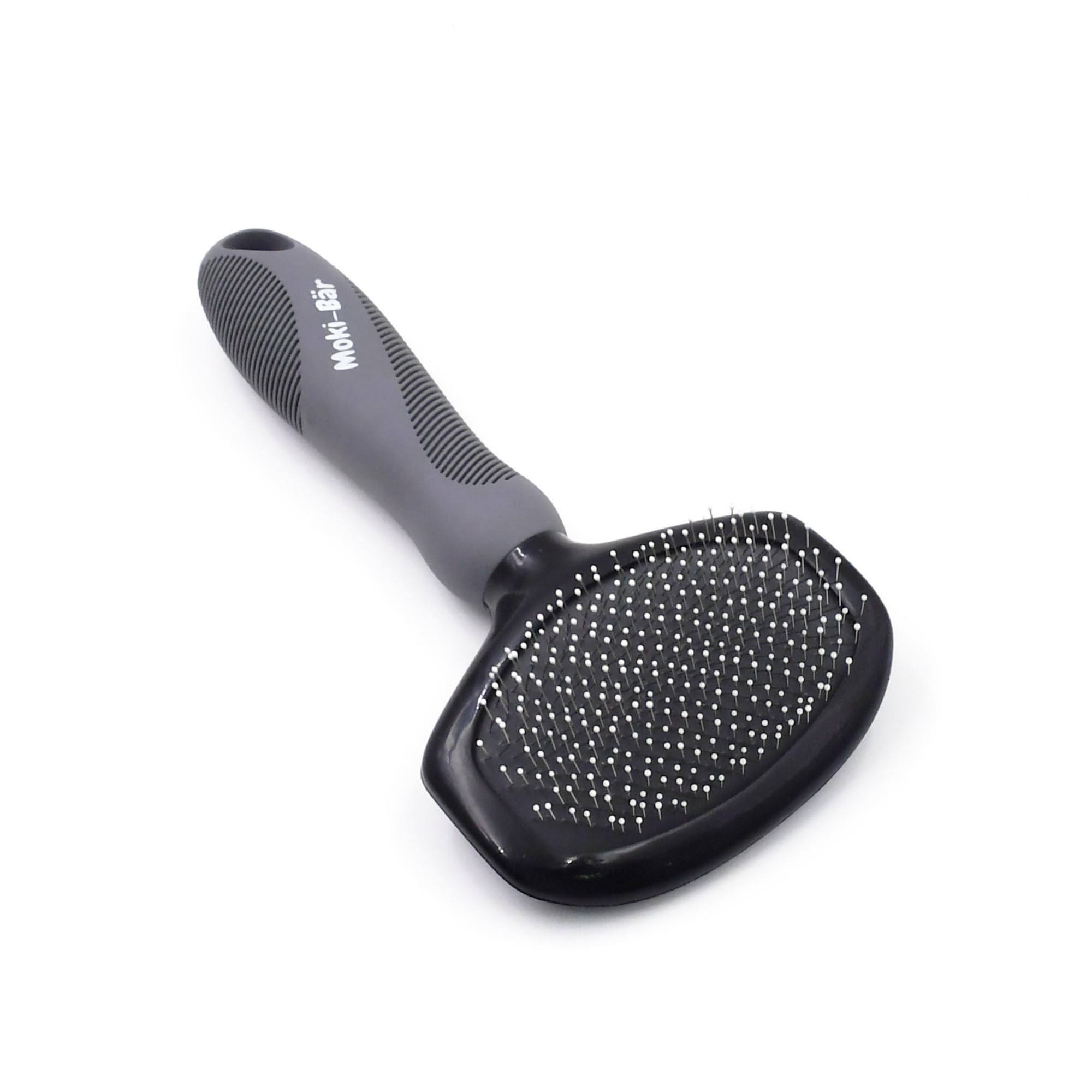 Moki Bear Soft Brush Dog Brush Poodle with Protective Nubs for Particularly Sensitive Animals I Ideal for Non-Hairy Dogs I Small
