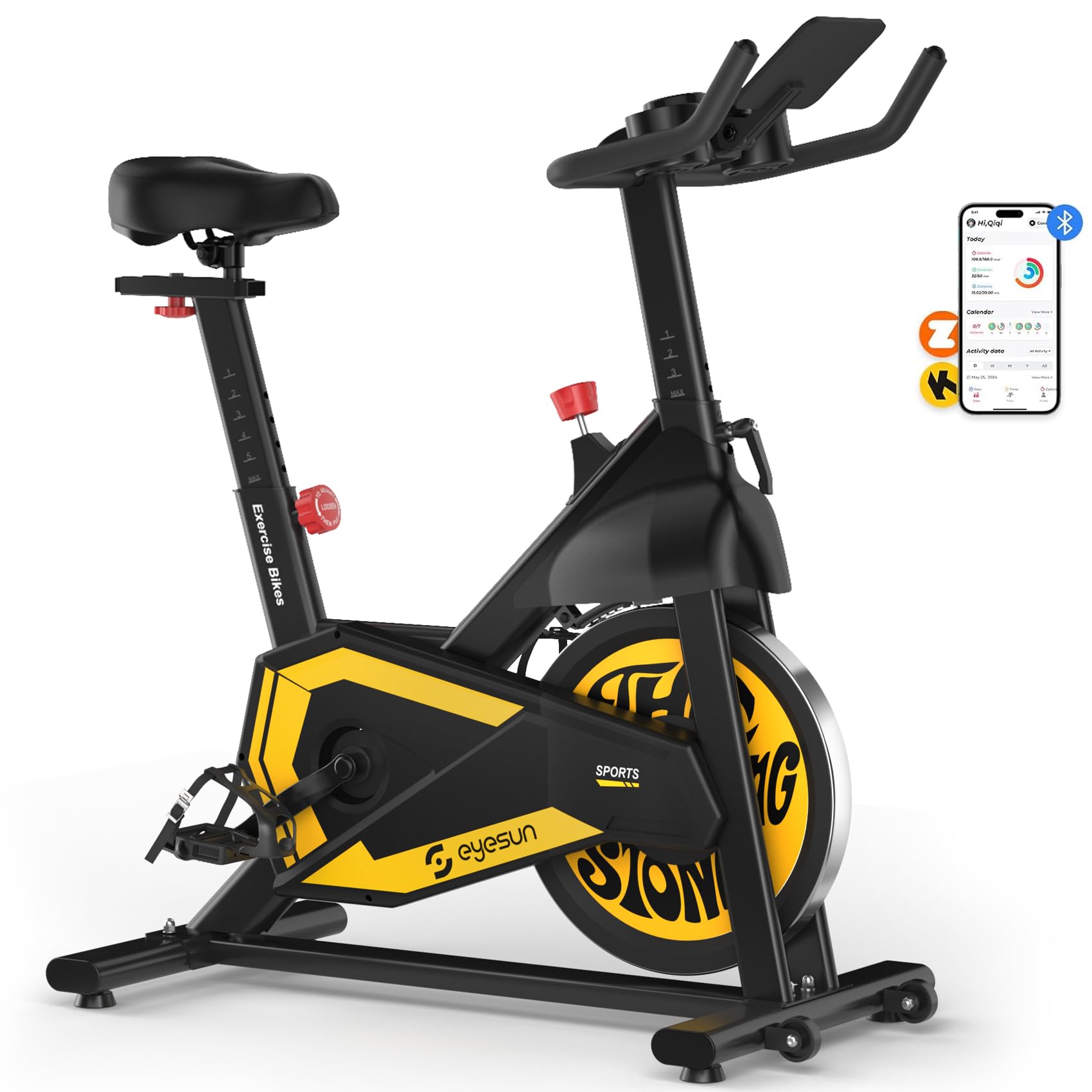 Photo 1 of *****************MISSING pedals, seat, screen, and screws to assemble*******************
Exercise Bikes for Home,Indoor Cycling Bike with Adjustable Magnetic,Brake Pad Resistance Silent Belt Drive,330lbs Weight Capacity &Upgraded Version Seat for Home Car