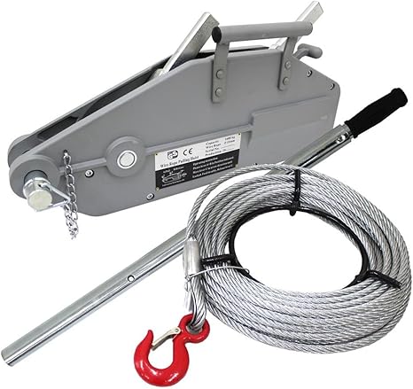 Amazon Co Jp Weimall ウインチ 万能 パワーウインチ ハンドウインチ 万能携帯ウインチ レバー ホイスト 手動式 1600kg Diy 工具 ガーデン