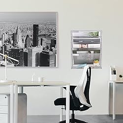 EASEPRES Desk File Organizer Mesh 5-Tier, Hanging