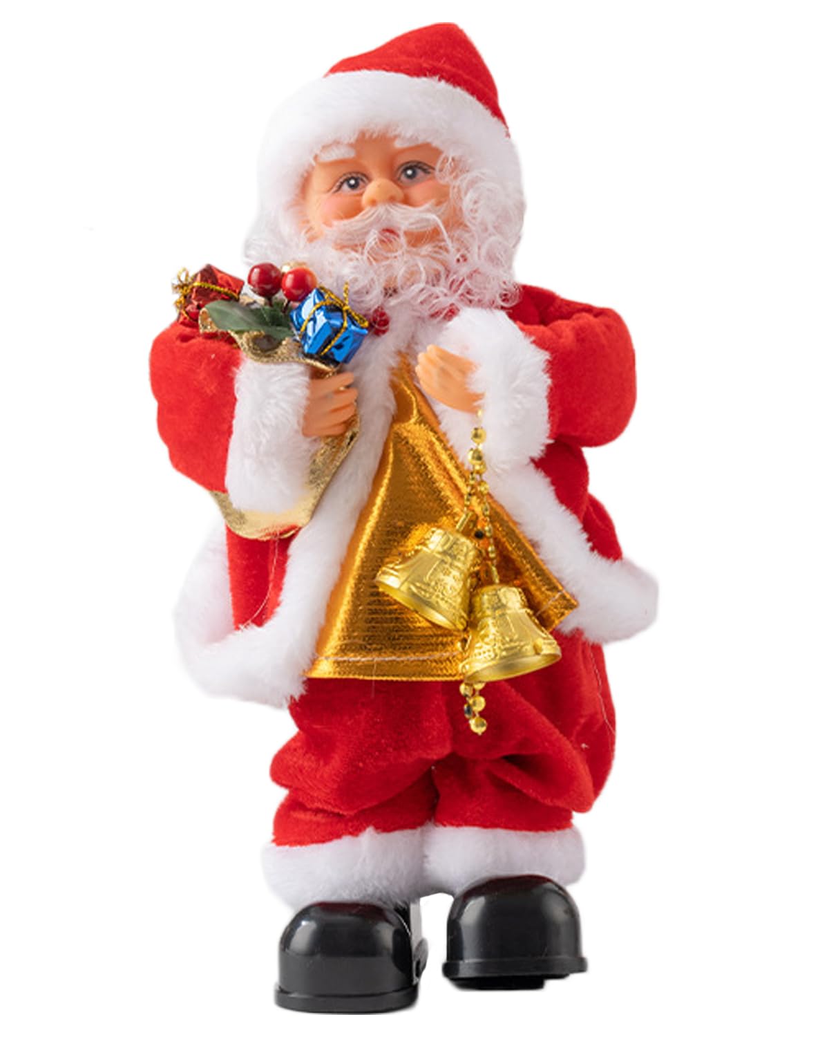 ITODA Father Christmas Figure Singing Dancing Santa Claus Electric Musical Santa Claus Gift Handstand Desktop Ornaments Christmas Ornaments Fireplace Decoration
