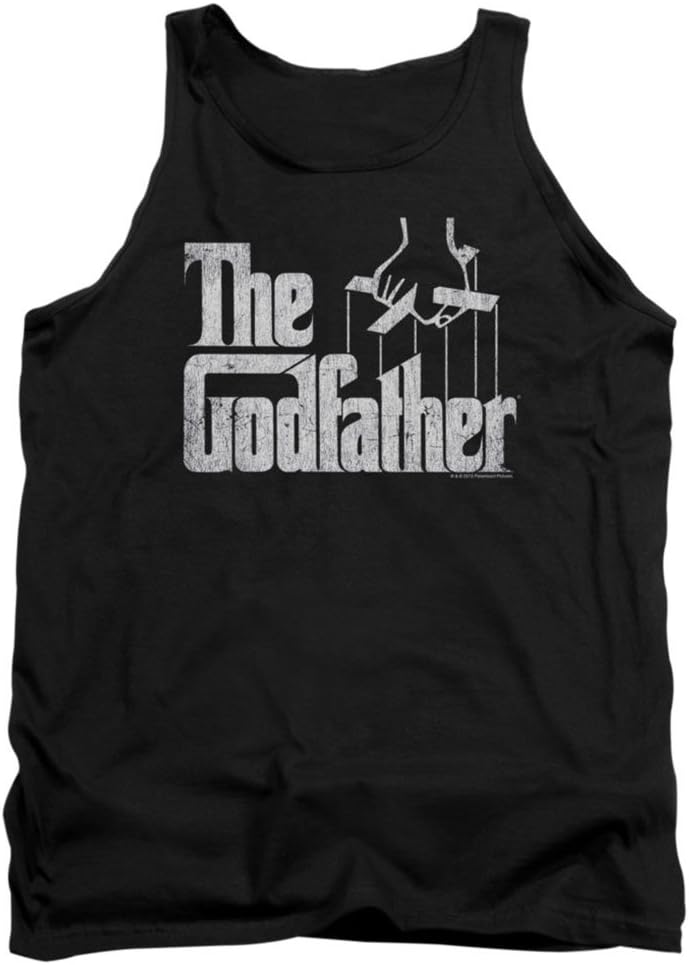 2Bhip The Godfather 1972 Crime Action Movie Distressed Logo Adult Tank Top Shirt