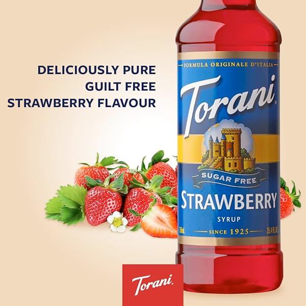 STRAWBERRY SYRUP, SUGAR-FREE BY TORANI
