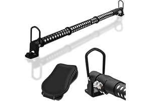 UEGHNS Car Clothes Hanger Bar, Clothes Rack for Car Free Extra Sunglasses Clip Upgrade Silicone Rubber Prevents Clothes Dropping Thickened Tube Resist Break Cothes Rod for Car Fit Road Trip Cars SUVs Trucks