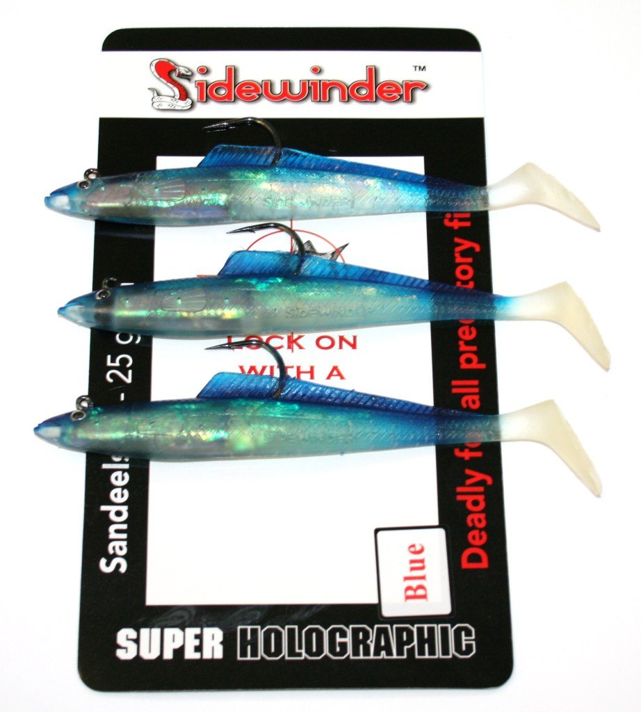 Sidewinder Sandeels Blue 6"" Sea Fishing Lures Amazon.co.uk Sports