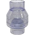 Valterra 200-C20W PVC Swing (No Spring) Check Valve, Clear Blue, 2" Slip , White