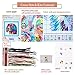 ITSTITCH Cross Stitch Kits Stamped for Adults 11CT 17X17 inch DIY Embroidery Starter Kits Easy Patterns Embroidery for Girls Crafts DMC Needlework Kits Preprinted Rainbow Dog Pattern