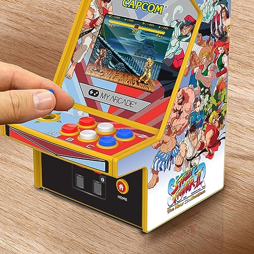 My Arcade Super Street Fighter II Micro Player Pro: Retro Arcades 2 Games in 1, Portable Game, 6.75
