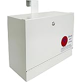 Plugsharge Over-the-Door Specimen Drop Box with Key Lock | Steel Collection Box for Labs, Clinics &amp; Medical Offices, Secure Storage for Specimens, Samples &amp; Documents, Gray