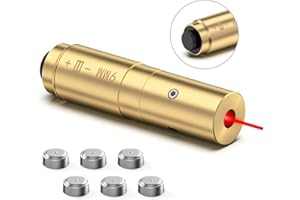 Fyland Laser Bore Sight 9mm/223 5.56mm Bore Sight Switch Design Red Laser Bore Sighter Zeroing Laser Bullet with Tail Switch