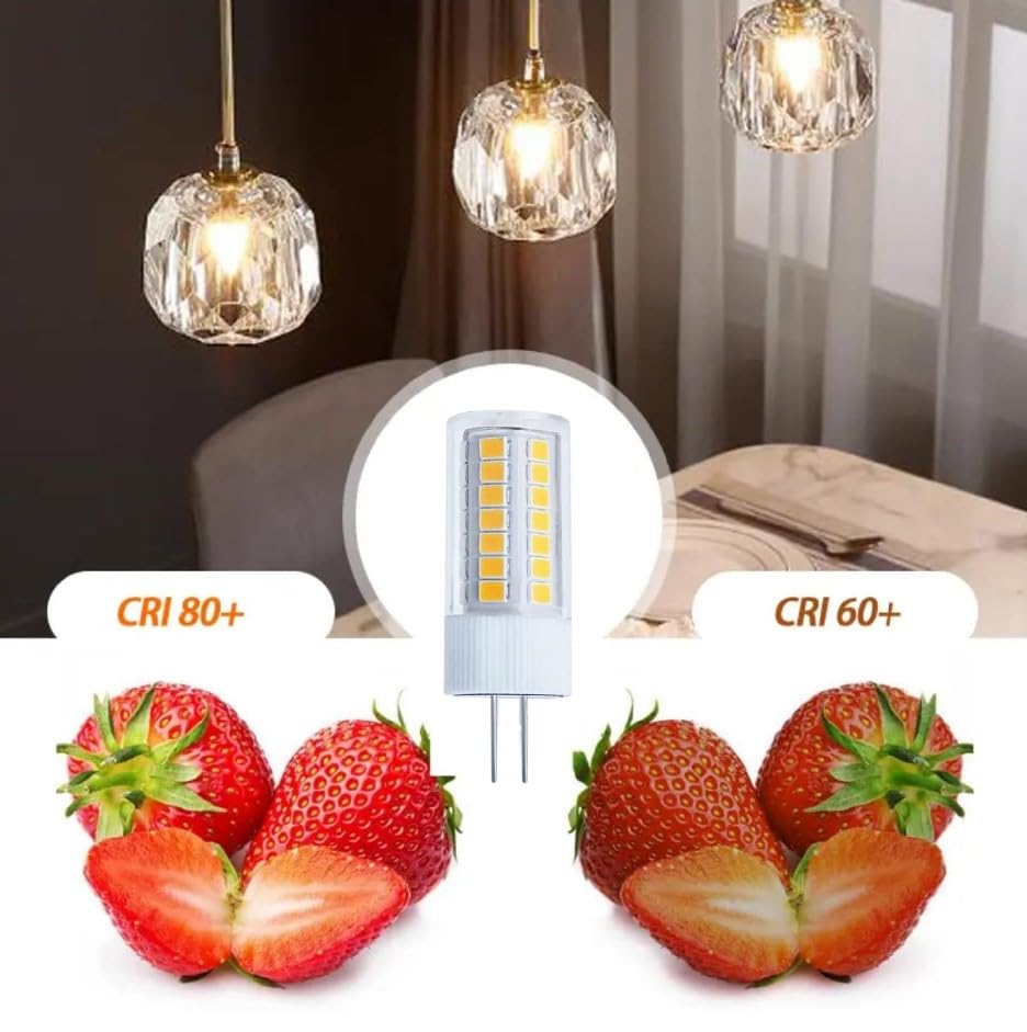 10 Pack G4 LED Bulb 3 Color Changing to Warm White | Natural White | Daylight, 5W Equivalent to 50W Halogen Bulb, Uses For Chandelier, Under Cabinet, Lamp, Track & Accent, Microwave, Step Path