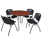Regency Kee 48 in Round Breakroom Table- Cherry
