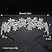 Ammei Headpiece Wedding Headband Crystal Bridal Headdress Flower Design Headpiece For Women (Silver)
