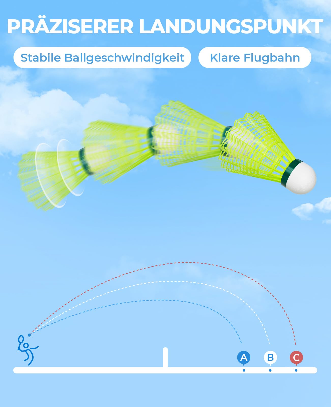 HIRALIY 24 Stück Nylon Federbälle Badminton, Batting Training High Speed Badminton Bälle Stabil und Langlebig, Ideal für Hitting Praxis für Jugendspieler Indoor und Outdoor 5