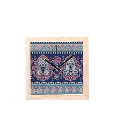 Yushg Reloj Pared Para Ninas Diseno Floral Indio Modelo Paisley