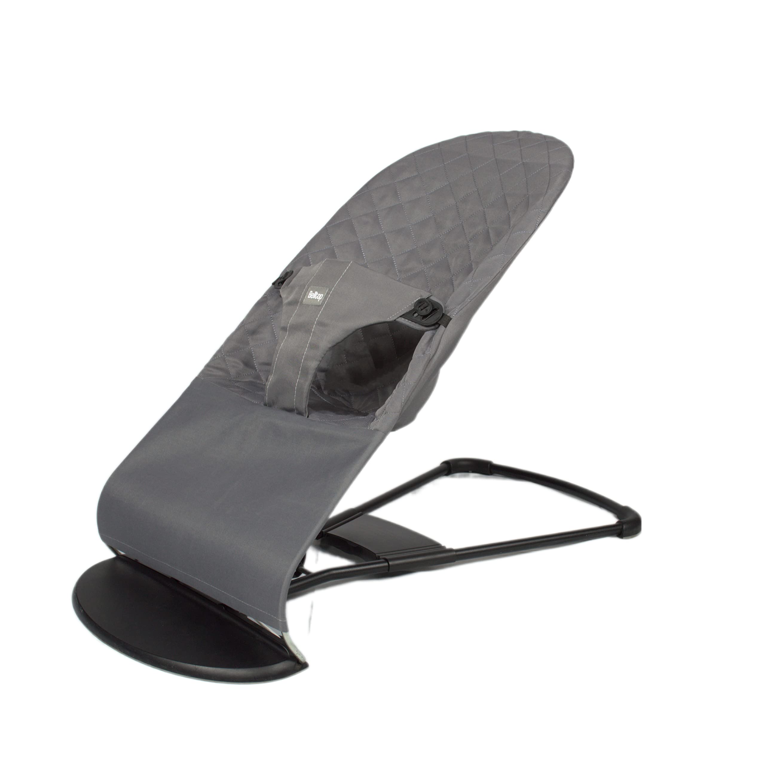 Fabric seat for Bouncer Belltop Compatible with Babyjörn Bouncer (Cover, seat): Balance, Soft & Bliss. Cover for Baby Bouncer. Baby seat for Hammock: Ergonomic fit. Hypoallergenic - Grey