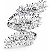 YVLSS Womens Rings Leaf Rings for Women - Adjustable Ring Jewelry For Adjustable Rings for Women Jewelry For Women Ring for Women cubic zirconia ring Ring Women Leaf Ring