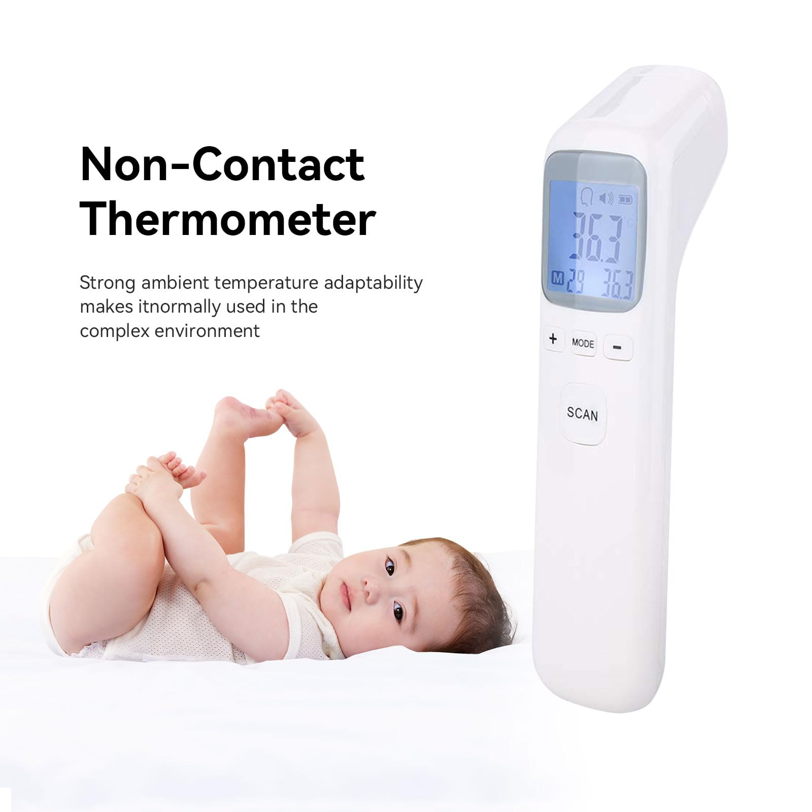 Medical 3-in-1 Infrared Thermometer,touchless Thermometer,Forehead Thermometer for Adults and Infants,Measurable Body Temperature of Objects,1s Instant Results ?