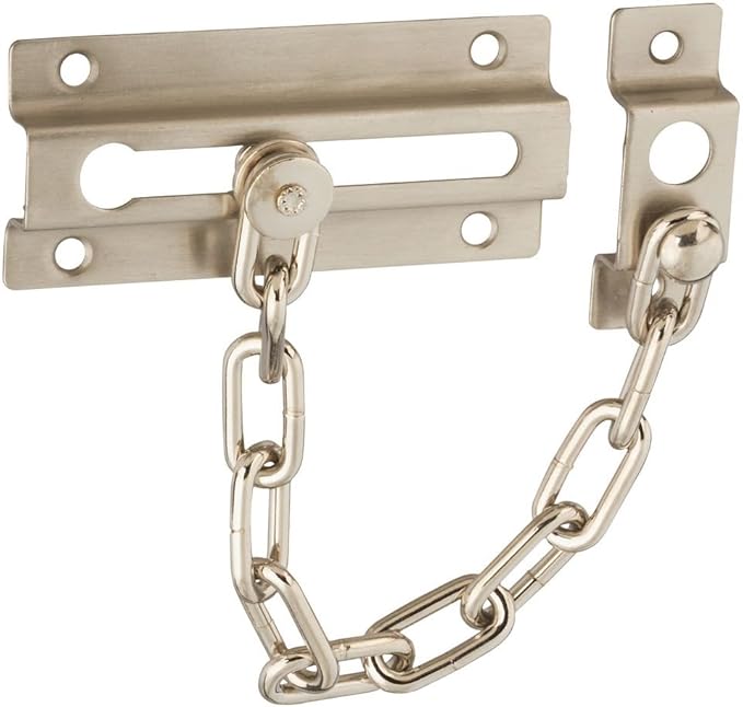 National Hardware V807 Door Chains in Satin Nickel, Latches & Bolts