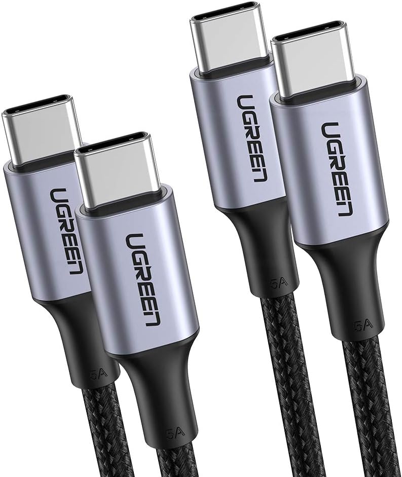 UGREEN USB C to USB C Cable 2Pack, 100W Fast Charging Type C Power ...