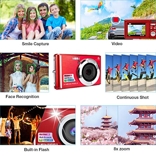 HD Mini Digital Cameras for Kids,Point and Shoot Digital Cameras