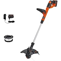 BLACK+DECKER 40V MAX String Trimmer and Edger Kit, Cordless, 13 inch, 2-in-1, Battery and Charger Included (LST140C)