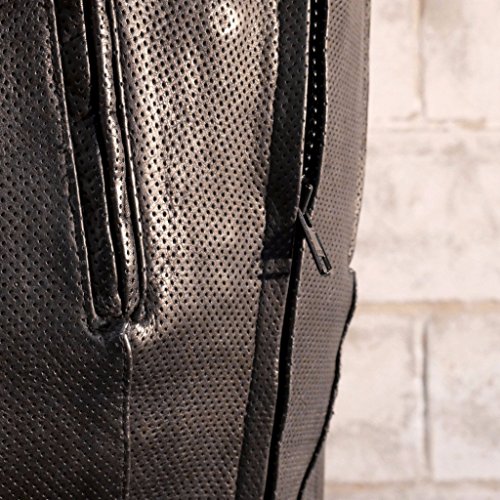 First Manufacturing mens Raceway Leather Vest(Black,Small),1 Pack