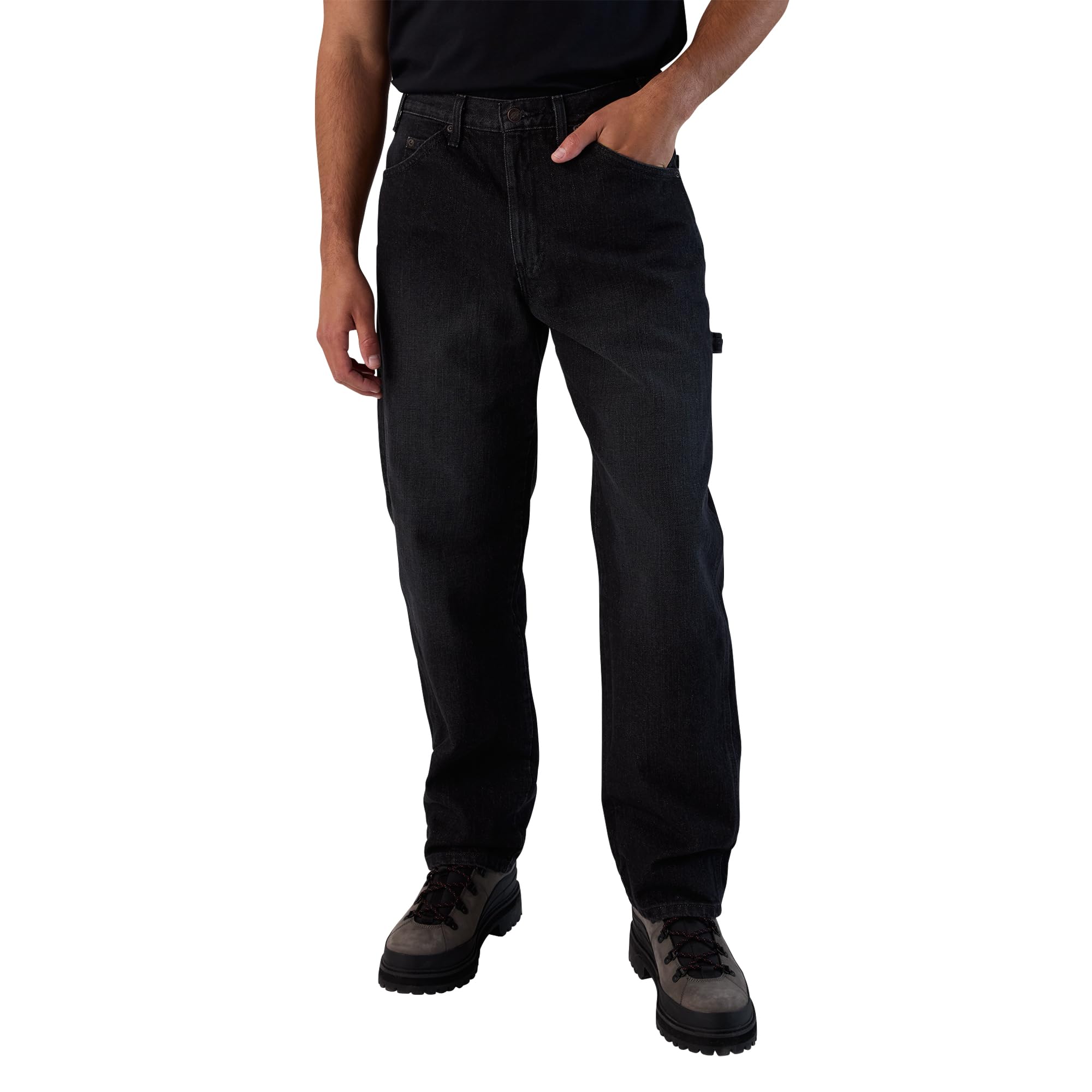 Relaxed Fit Dickies Men's Utility Jean in Black Denim Image